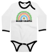 Body dla niemowląt - Body dziecięce Na Dzień Kropki Tęcza Z Kolorowych Kropeczek Kwiatek 98/104 - miniaturka - grafika 1