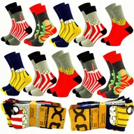 Skarpetki męskie - 10x SKARPETY KOLOROWE MĘSKIE SKARPETKI DŁUGIE ŚMIESZNE BAWEŁNIANE 39-42 - miniaturka - grafika 1