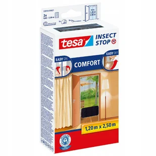 Tesa Moskitiera drzwiowa  Standard 1 2 x 2 5 m - Klamki - miniaturka - grafika 4