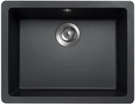 Zlewozmywaki - Zlewozmywak granitowy Pyramis Calto 550x430 1B Carbon Darmowa dostawa od 99 zł! - miniaturka - grafika 1