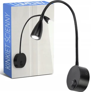 Kinkiet Ścienny Lampka Led z włącznikiem Nocna Nad Łóżko Sypialniana - Lampy ścienne Kinkiet Ścienny Lampka Led z włącznikiem Nocna Nad Łóżko Sypialniana - Lampy ścienne - miniaturka - grafika 1