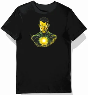 Koszulka męska czarna z motywem Sinestro i żółtego pierścienia XXL - Koszulki męskie - miniaturka - grafika 1