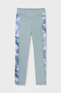 Spodnie i spodenki dla dziewczynek - Mayoral legginsy dziecięce kolor zielony wzorzyste - miniaturka - grafika 1