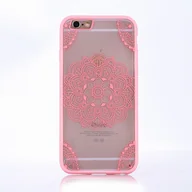 Etui i futerały do telefonów - Etui na telefon komórkowy Mandala dla Apple iPhone 8 Plus Etui ochronne Etui z motywem indyjskiej koronki Zderzak różowy - miniaturka - grafika 1