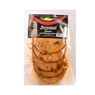 Wegańskie plastry kanapkowe greckie Soyami 130g Pro Soya - Szybkie dania obiadowe - miniaturka - grafika 1