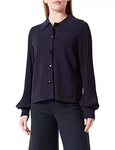 Gerry Weber Damska kurtka 830051-35701 z dzianiny, niebiesko-granatowa, 40 - Kurtki damskie - miniaturka - grafika 1