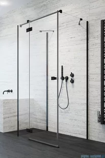 Radaway Essenza Black Kdj+S kabina 70x110x70cm lewa szkło przejrzyste 1384048-01-01/1385023-54-01L/1384048-01-01 - Kabiny prysznicowe - miniaturka - grafika 1