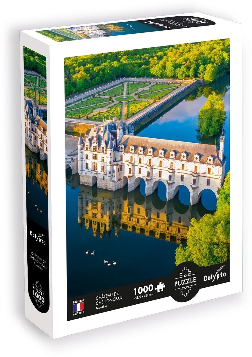 Puzzle 1000 Zamek nad Loarą Chenonceau (Francja) Calypto