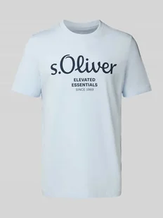 T-shirt o kroju regular fit z czystej bawełny - Koszulki męskie - miniaturka - grafika 1
