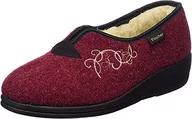 Kapcie damskie - Fischer Dora niskie kapcie damskie, czerwony - Rot Bordo 341 - 37 EU - miniaturka - grafika 1