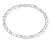 Bransolety męskie - Srebrna bransoletka męska pancerka 20 cm pr925 - miniaturka - grafika 1