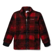 Kurtki i płaszcze dla chłopców - Columbia Youth Boys Rugged Ridge 2 Sherpa z nadrukiem na całej długości, Sail Red Omblur Tonal, 140 - miniaturka - grafika 1