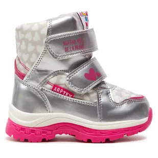 Śniegowce Agatha Ruiz de la Prada 241990-B M Srebrny - Buty dla dziewczynek - miniaturka - grafika 1