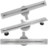 Odpływy liniowe - Rea Odpływ Liniowy REA FILO Stal szczotkowana 80 - miniaturka - grafika 1