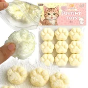 Zabawki sensoryczne - Gniotki Gniotek kocia łapka 9 szt. 90g z posypką kokosową - miniaturka - grafika 1