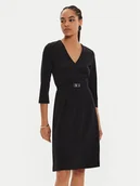 Sukienki - Calvin Klein Sukienka koktajlowa K20K207471 Czarny Regular Fit - miniaturka - grafika 1