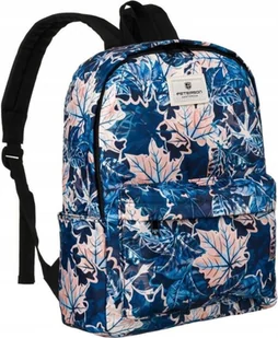 Plecak szkolny Peterson plecak sportowy z wieloma przegródkami, wzór liści - Plecaki szkolne i tornistry - miniaturka - grafika 3