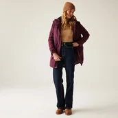 Kurtki i kamizelki sportowe damskie - Regatta Kurtka damska przejściowa ocieplana przeciwdeszczowa Valenta Fioletowy, Rozmiar: 46 - miniaturka - grafika 1