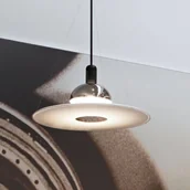 Lampy sufitowe - FLOS Lampa wisząca designerska FRISBI, możliwość ściemniania, biały / opal, salon / jadalnia, tworzywo sztuczne, design - miniaturka - grafika 1