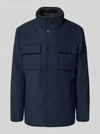 Płaszcze męskie - Płaszcz wełniany o kroju regular fit z mieszanki wełny z odpinanym kołnierzem wewnętrznym - miniaturka - grafika 1