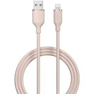 Kable USB - Kabel USB - Lightning DEVIA Jelly 2.4A 1.2 m Różowy - miniaturka - grafika 1