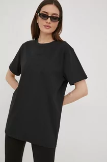 Koszulki i topy damskie - Arkk Copenhagen t-shirt bawełniany kolor czarny gładki - grafika 1