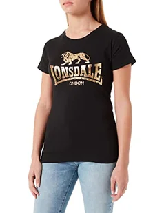 Lonsdale Damska koszulka w stylu ban, czarny, XL - Koszulki i topy damskie - miniaturka - grafika 1