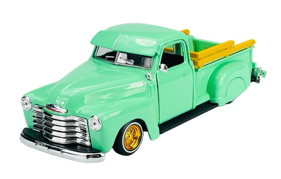 MAISTO DESIGN 1950 CHEVROLET 3100 PICKUP ZIELONY 1:25 32545