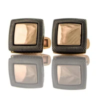 Spinki do mankietów i krawatów - Spinki do mankietów kwadratowe EM 47 - EM Men's Accessories - miniaturka - grafika 1