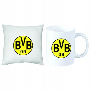 Zestaw Poduszka + Kubek BVB Borussia Dortmund+IMIĘ - Gadżety dla niej i dla niego - miniaturka - grafika 1