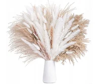 Sztuczne kwiaty - DUŻY BUKIET TRAWA PAMPASOWA DMUSZEK DO WAZONU BOHO - miniaturka - grafika 1