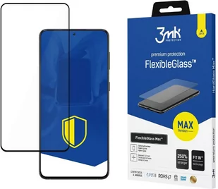 3mk Szkło hybrydowe FlexibleGlass Max Samsung Galaxy S21 czarne 3MK1479 - Szkła hartowane na telefon - miniaturka - grafika 2