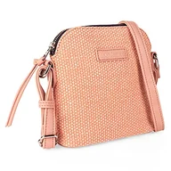 Torebki damskie - Lois - Torby Crossbody dla kobiet - Mała torebka ze skóry syntetycznej - Torby na ramię damskie z regulowanym paskiem. Mała torba Crossbody dla kobiet z przednią kieszenią - Małe torebki damsk, Różowy - miniaturka - grafika 1