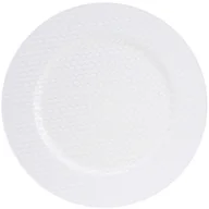 Pozostałe akcesoria świąteczne - Home Styling Collection Talerz świąteczny biały z brokatem 33 cm ABX305580-white - miniaturka - grafika 1