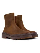 Botki damskie - Camper Skórzane botki w kolorze jasnobrązowym - miniaturka - grafika 1