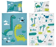 Pościel dla dzieci - Pościel bawełniana dziecięca 90x120 5135a dinozaury - miniaturka - grafika 1