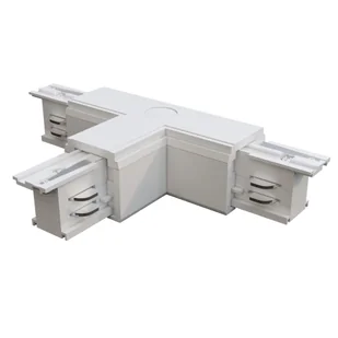 TRINITY łącznik T trójnik prawy biały do szyny 3-fazowej natynkowej - Lampy pozostałe - miniaturka - grafika 1