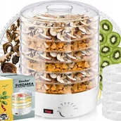 Suszarki do grzybów, owoców i warzyw - DUŻA SUSZARKA SPOŻYWCZA DO OWOCÓW WARZYW GRZYBÓW ZIÓŁ MOCNA 500W 5 SIT - miniaturka - grafika 1