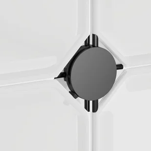 Lumarko Regał kostkowy z 15 przegrodami z drzwiczkami, przezroczysty PP - Regały - miniaturka - grafika 8