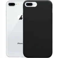 Etui i futerały do telefonów - ETUI DO IPHONE 7 PLUS / 8 PLUS GUMOWE OBUDOWA CZARNE MATOWE SILIKON SLIM - miniaturka - grafika 1