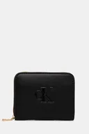 Portfele - Calvin Klein portfel damski kolor czarny LV04F1026G - miniaturka - grafika 1