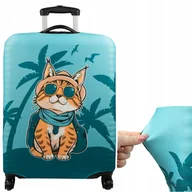 Walizki - Pokrowiec na walizkę Sillar z motywem kota rozmiar M - miniaturka - grafika 1