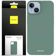 Etui i futerały do telefonów - Spacecase Etui Silicone Case iPhone 14 dark green - miniaturka - grafika 1