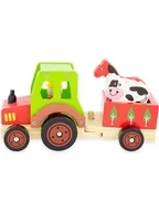 Jeździki dla dzieci - Ulysse Traktor z przyczepką - 10 m+ - miniaturka - grafika 1