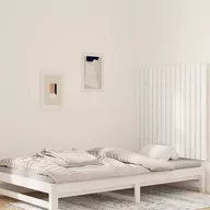 Inne meble do sypialni - Wezgłowie łóżka, białe, 95,5x3x90 cm, lite drewno sosnowe Lumarko - miniaturka - grafika 1