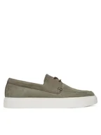 Półbuty męskie - Calvin Klein Półbuty Hybrid Lace Up Boat Nu HM0HM01892 Szary - miniaturka - grafika 1