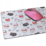 Podkładki pod mysz - Mousepad podkładka pod myszkę mysz KOT KOTY święta - miniaturka - grafika 1