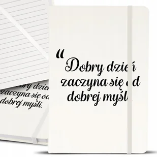 Notes Notatnik Bujo A5 Biały DOBRE MYŚLI Top Wzory - Notesy i bloczki - miniaturka - grafika 1