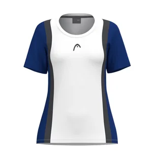 Koszulka dziewczęca Head CLUB 25 Tech T-Shirt Girls Royal/White 152 cm - Koszulki dla dziewczynek - miniaturka - grafika 1