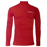 Koszulki sportowe męskie - Legea Body 6 Dynamic męska koszulka z długim rękawem z wysokim kołnierzem czerwona Rozmiar: FR: XL (Tkanina ogonowa: XL) - miniaturka - grafika 1